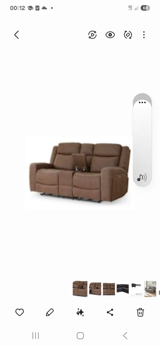 Atlanta 2 seater electric recliner couch reduced