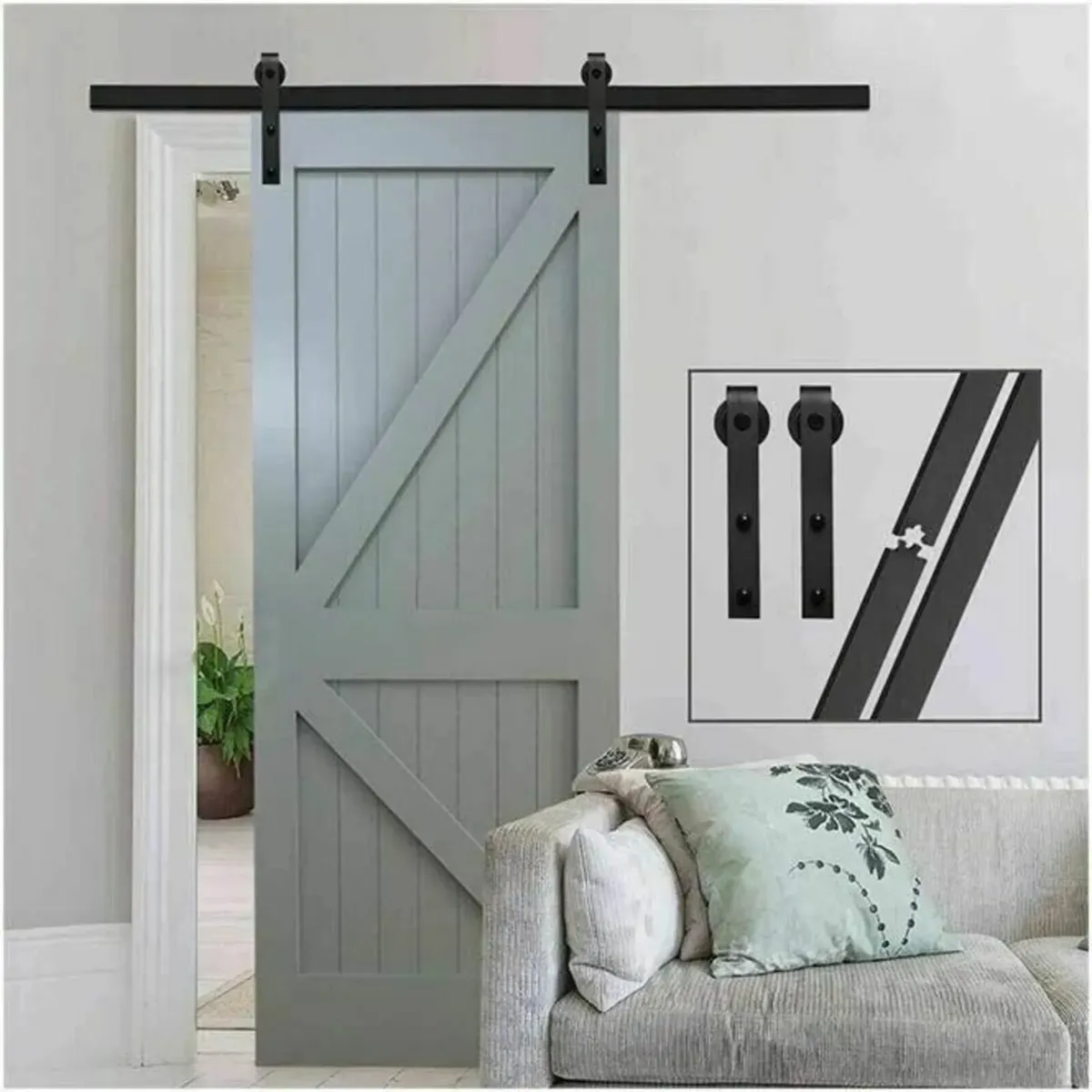 Sliding Door Kit with Hanging Rail Sliding Door - Image 3