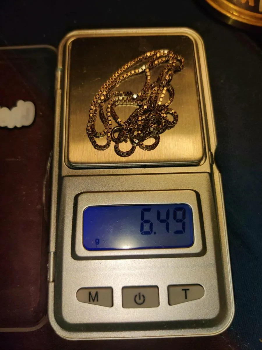 BOX LINK, 9CT Solid Gold 6.49 Gram 20"New Chain ! - Image 2