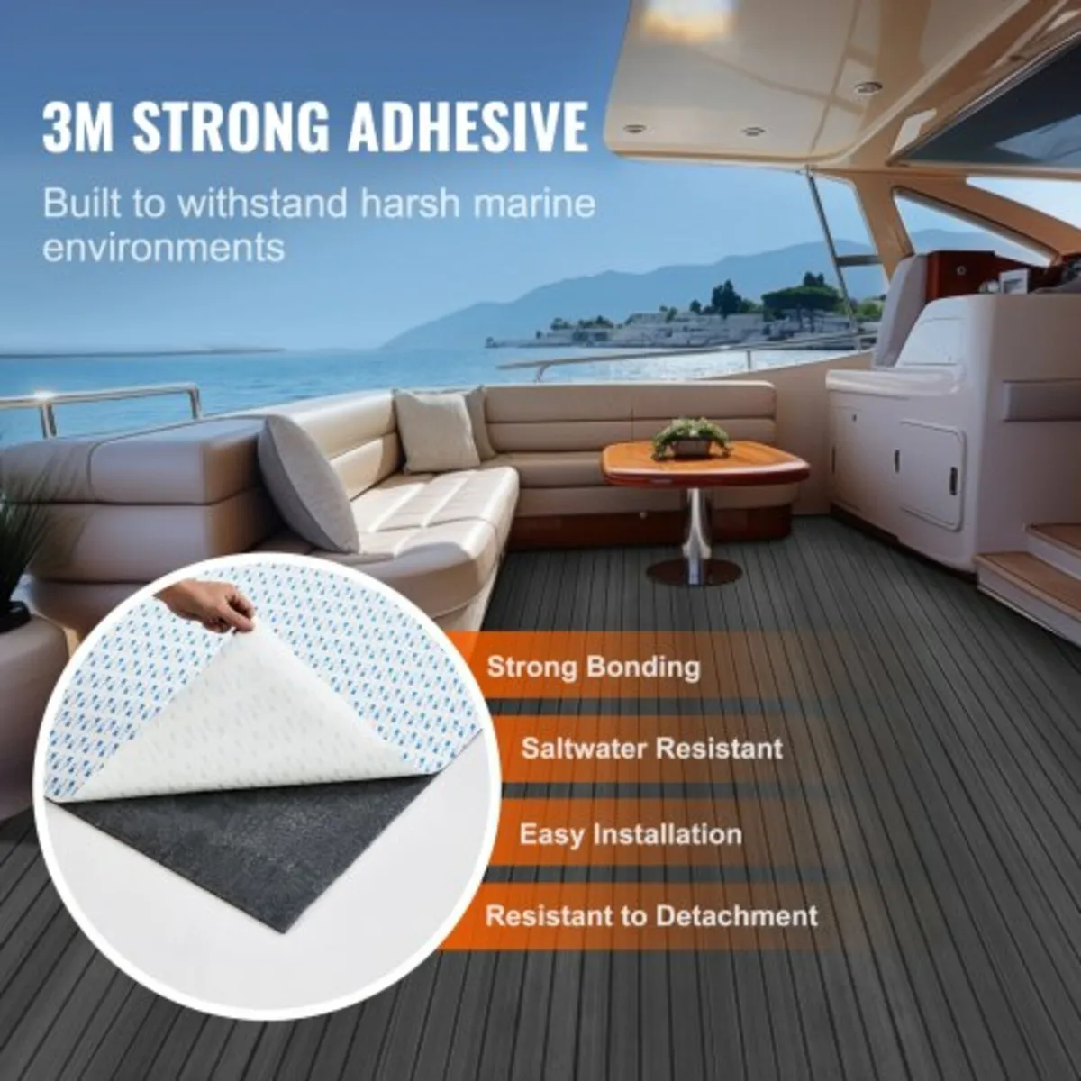 Boat Flooring, EVA Foam Boat Decking 94.5" x 23.6" - Image 3