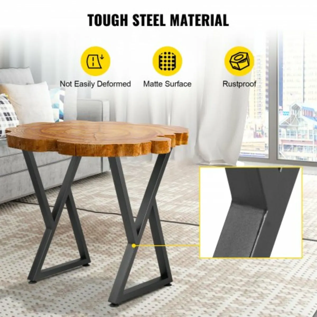 Z Shape Metal Table Legs Dining Table Legs 28"x18" - Image 2