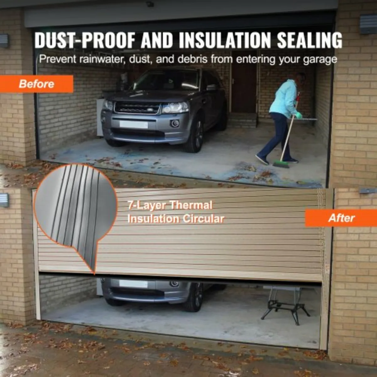 Garage Door Seals Bottom Rubber, U Shape +O Ring G - Image 4