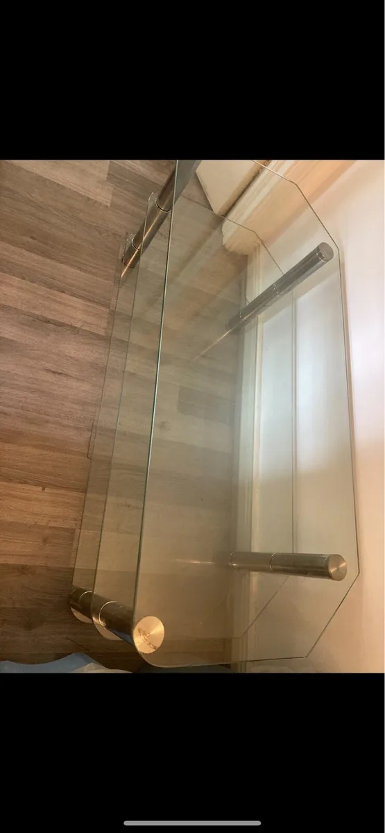 3 TIER GLASS COFFEE TABLE - Image 2
