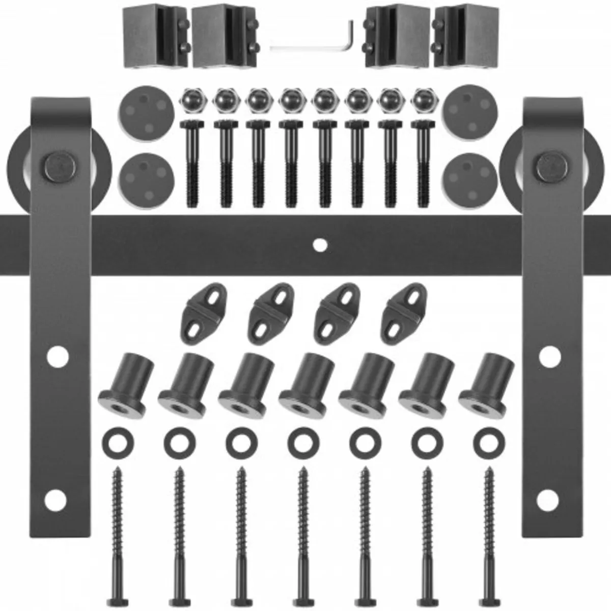 Barn Door Hardware Kit Barn Door Kit 10 FT Carbon - Image 1