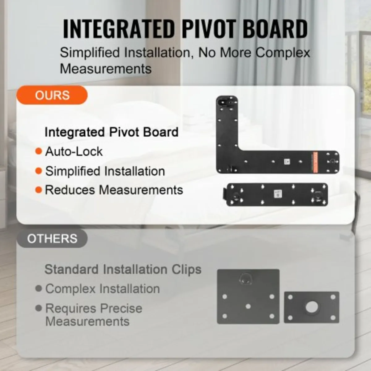 Murphy Bed Kit Twin Size Vertical Deluxe DIY Wall - Image 3