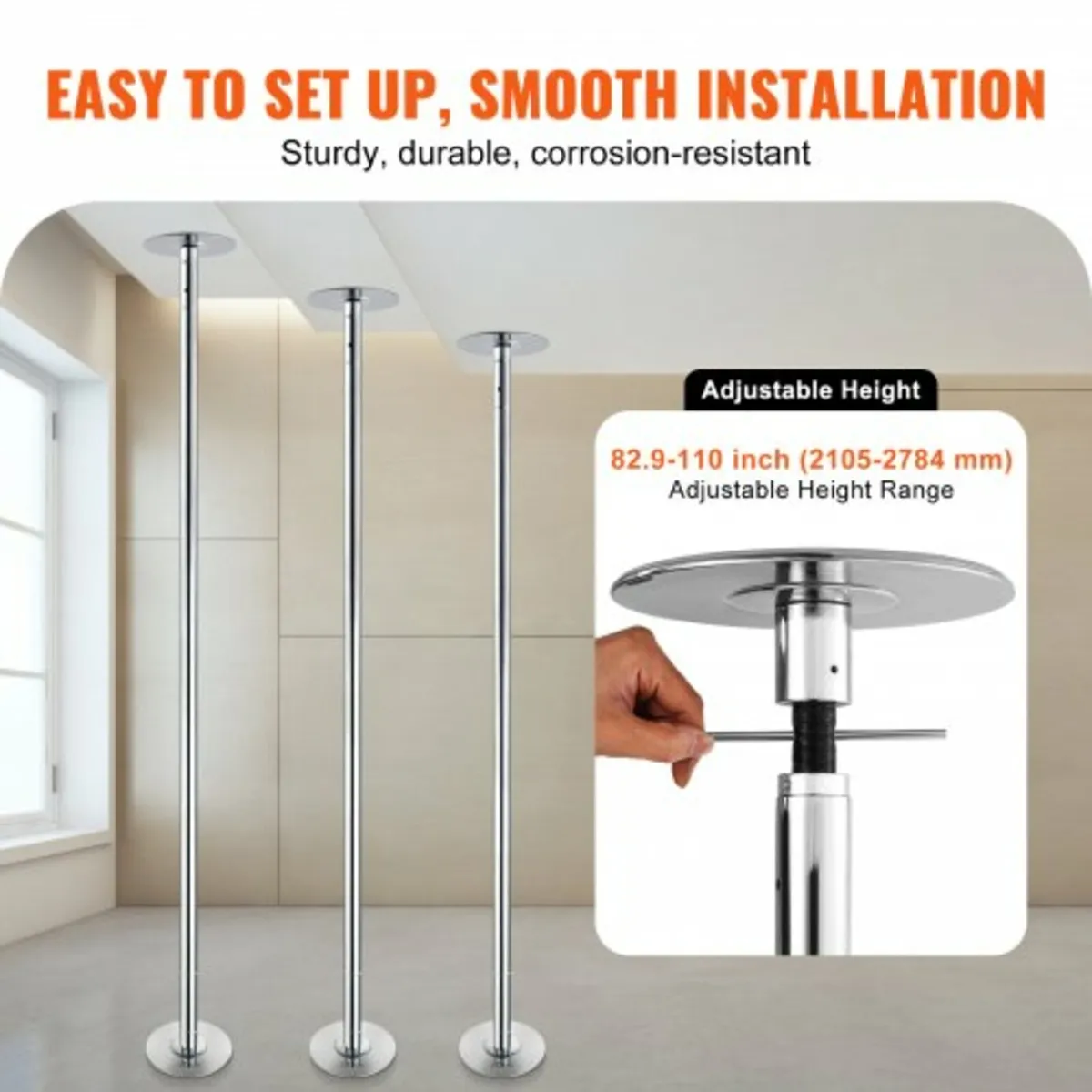 Professional Dancing Pole, Spinning Static Dancing - Image 3