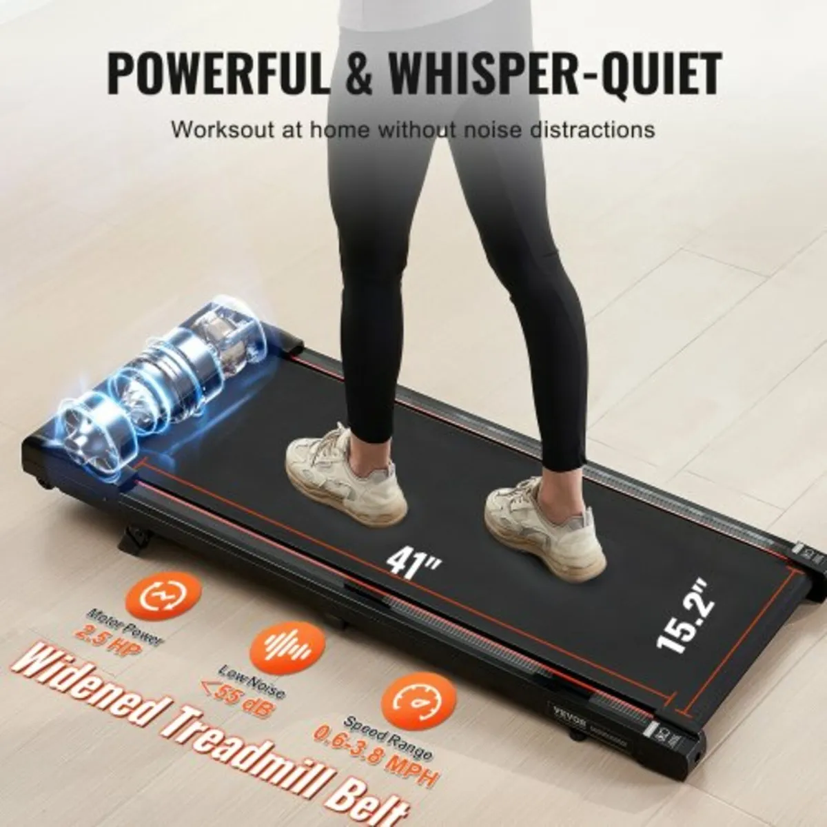 Walking Pad Under Desk Incline Treadmill for Home - Image 3
