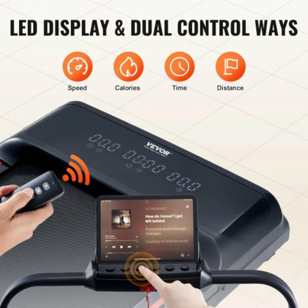 Walking Pad Under Desk Treadmill with Handle Bar f - Image 4