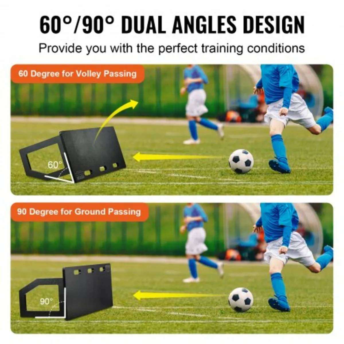 Soccer Rebounder Board, 40"X16" Portable Soccer Wa - Image 2