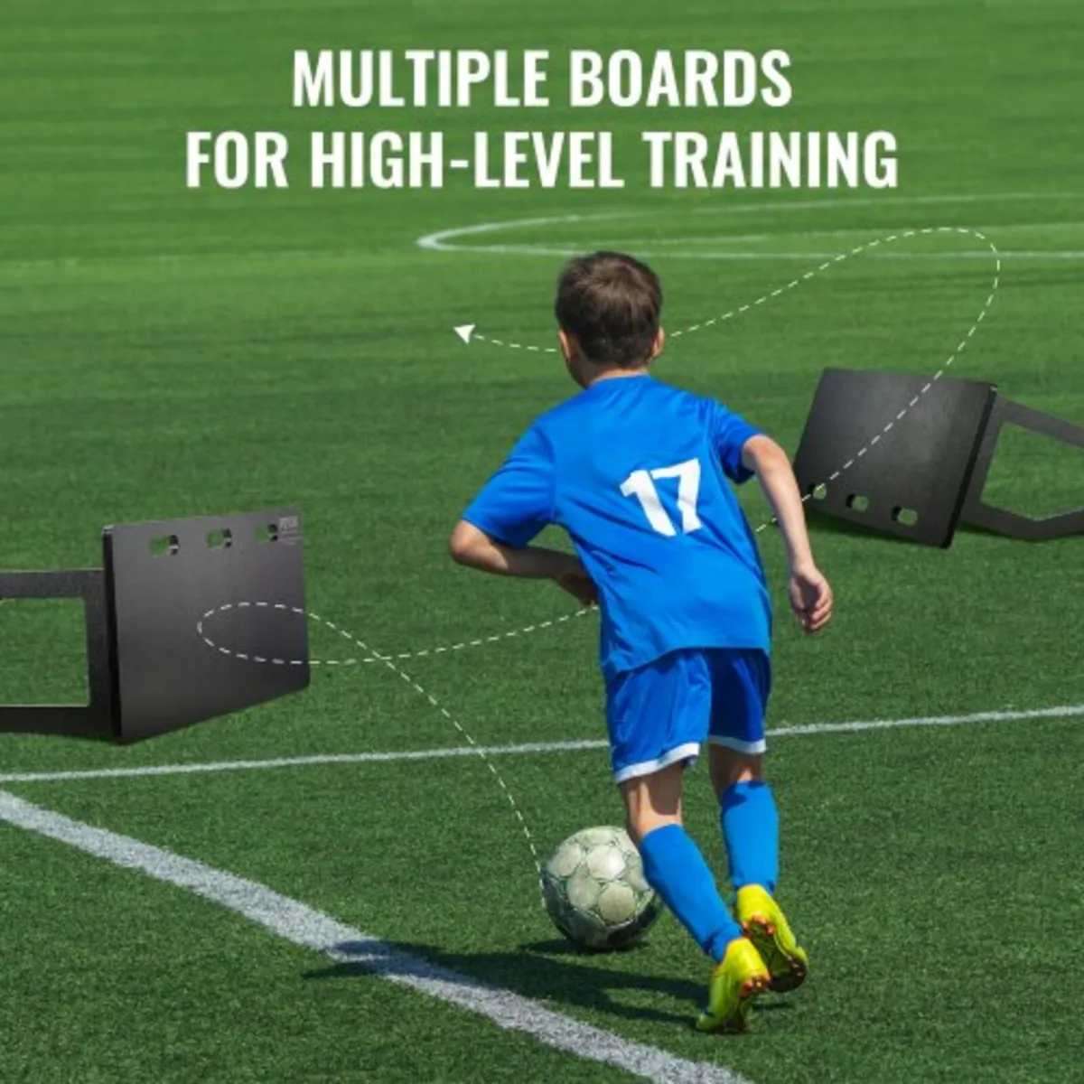 Soccer Rebounder Board, 40"X16" Portable Soccer Wa - Image 4