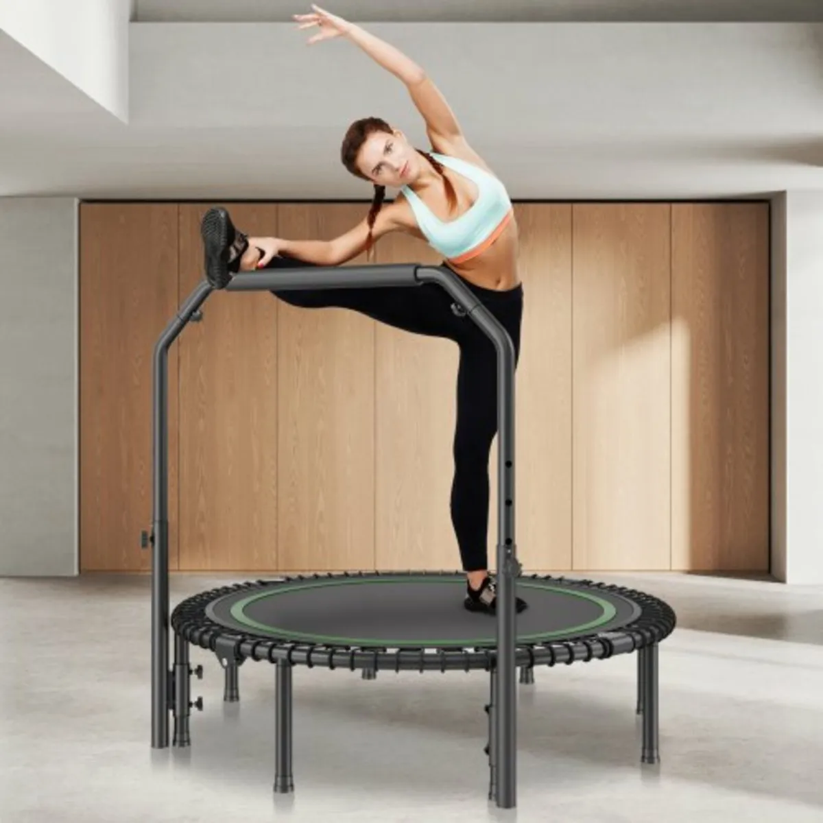 51" Foldable Mini Fitness Trampoline Adults Exerci - Image 4