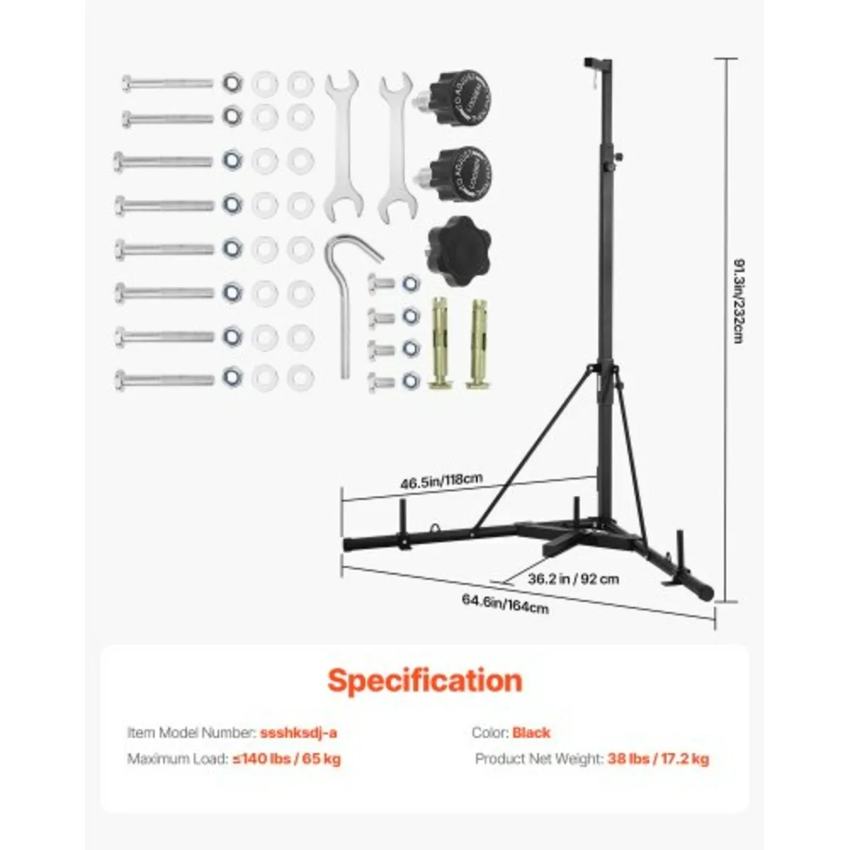 Heavy Duty Punching Bag Frame Boxing Fitness Stand - Image 2