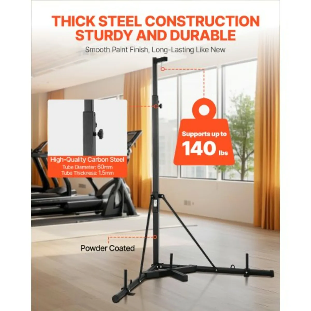Heavy Duty Punching Bag Frame Boxing Fitness Stand - Image 3