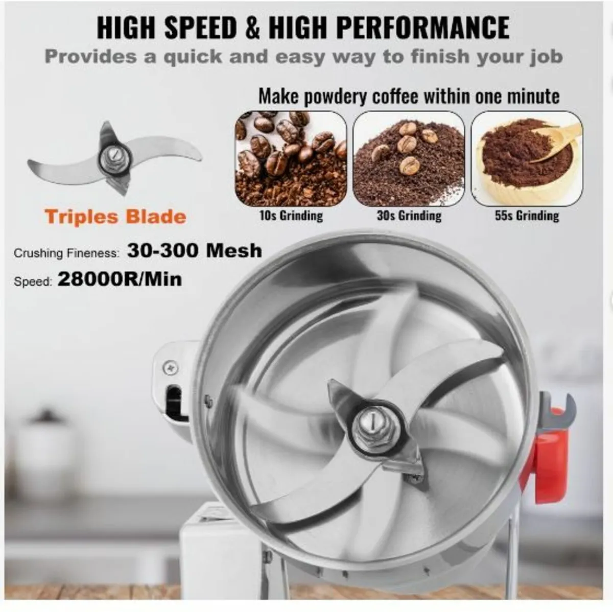 1000g Commercial Spice Grinder - Image 2