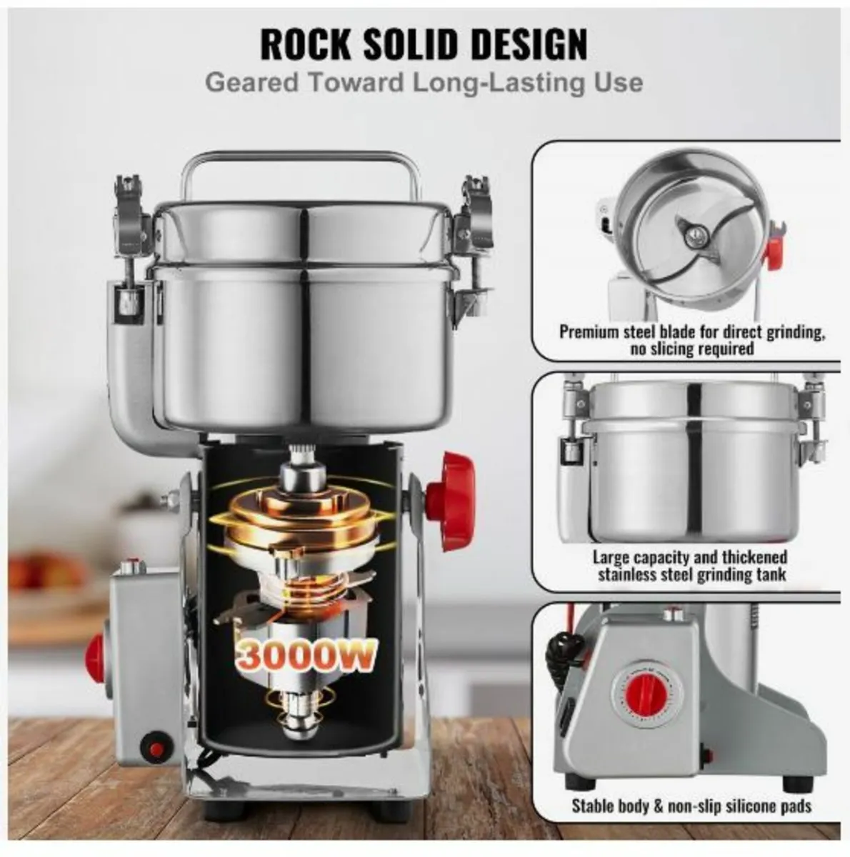 1000g Commercial Spice Grinder - Image 4