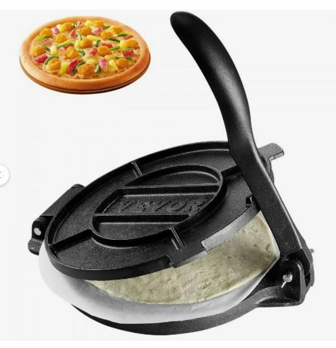 Tortilla Press, 10 Inch Tortilla and Roti Maker - Image 1