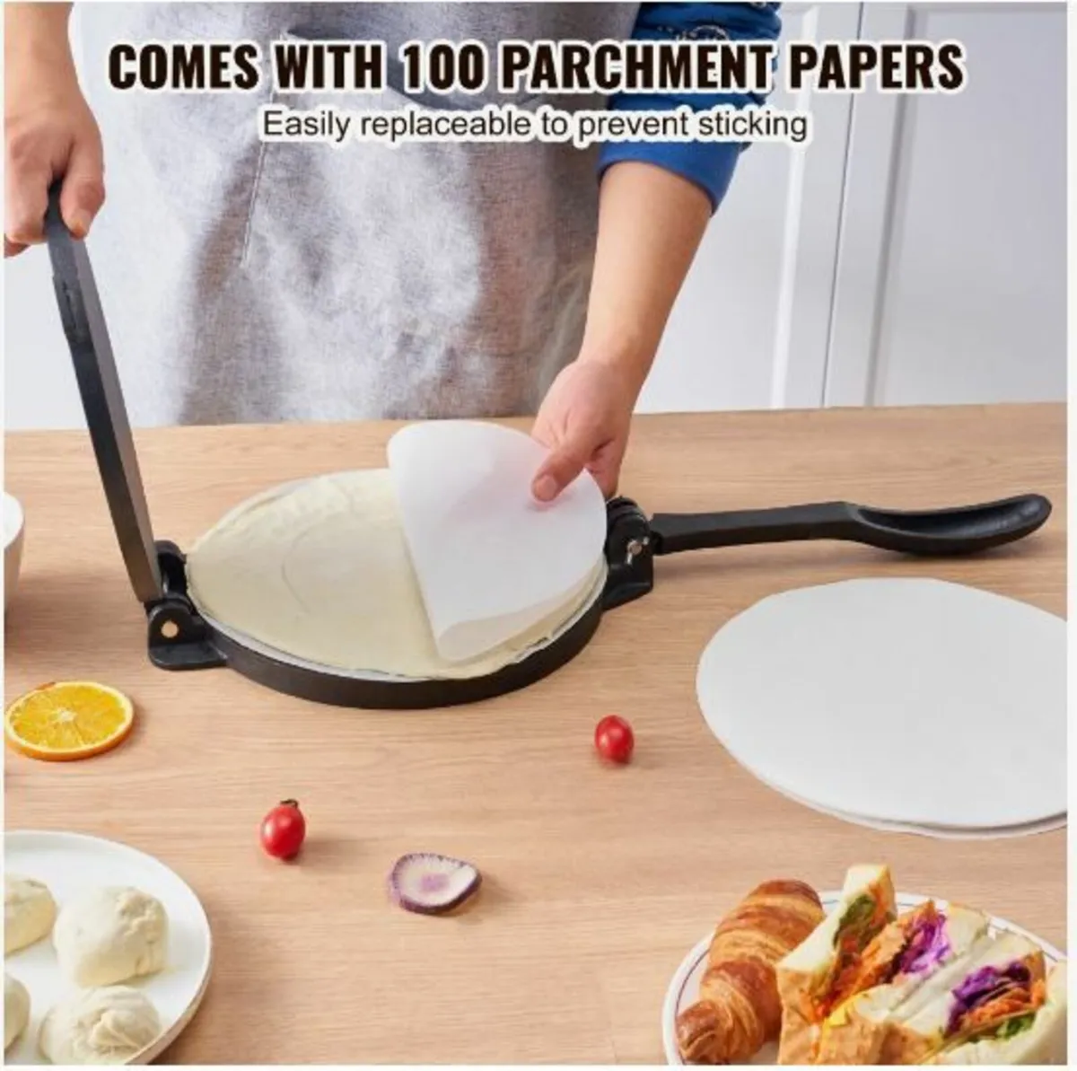 Tortilla Press, 10 Inch Tortilla and Roti Maker - Image 3