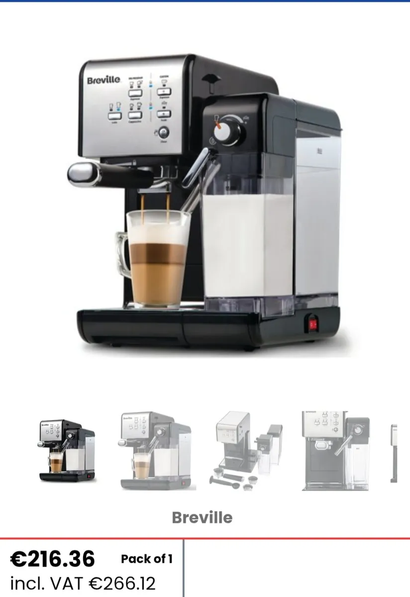 Breville VCF107 One-Touch Black Espresso Coffee Ma - Image 2