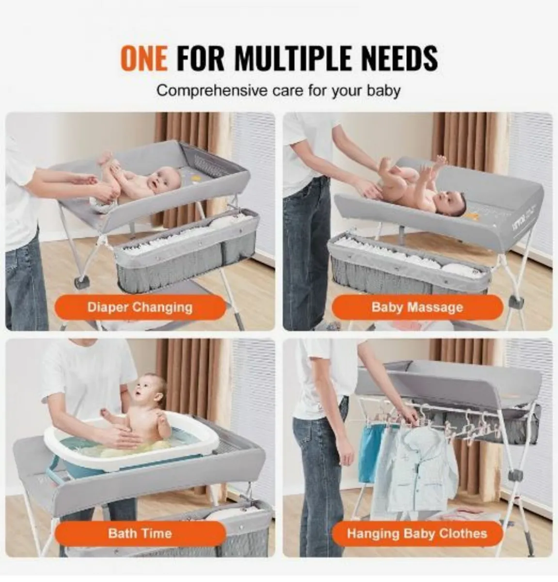 Baby Changing Table, Folding Diaper Changing - Image 2