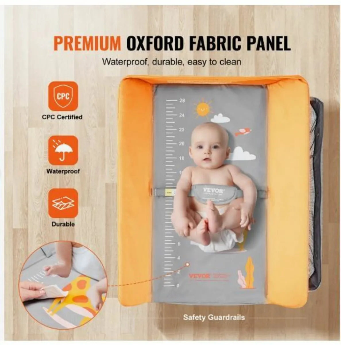 Baby Changing Table, Folding Diaper Changing - Image 4