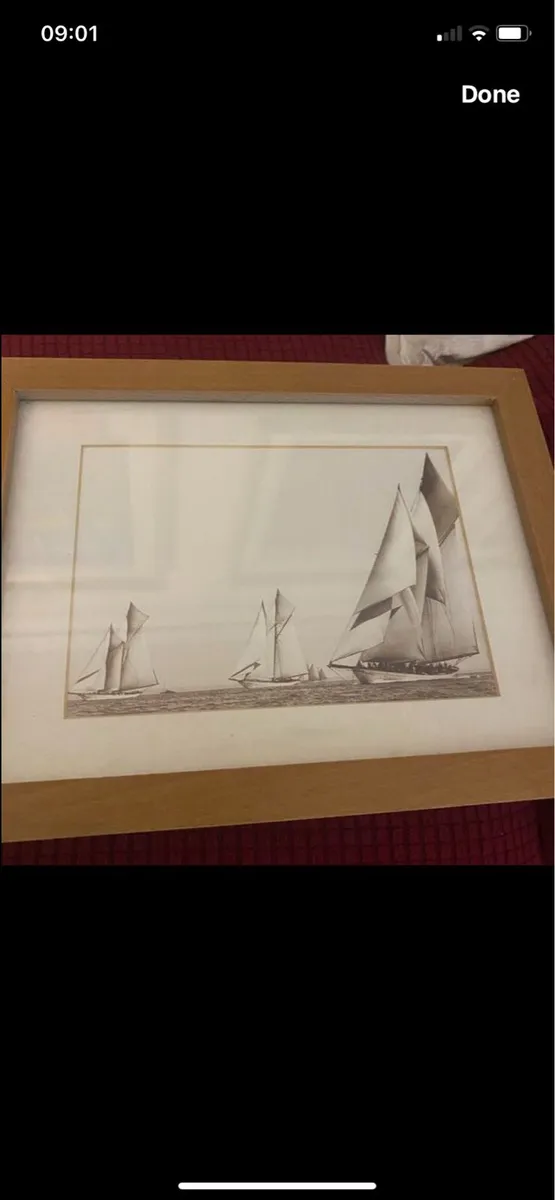 Framed Sailing Prints (2) - Image 3