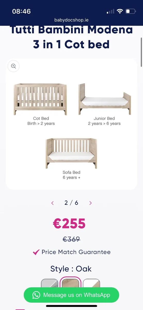 3 in 1 Cot Bed - Image 2