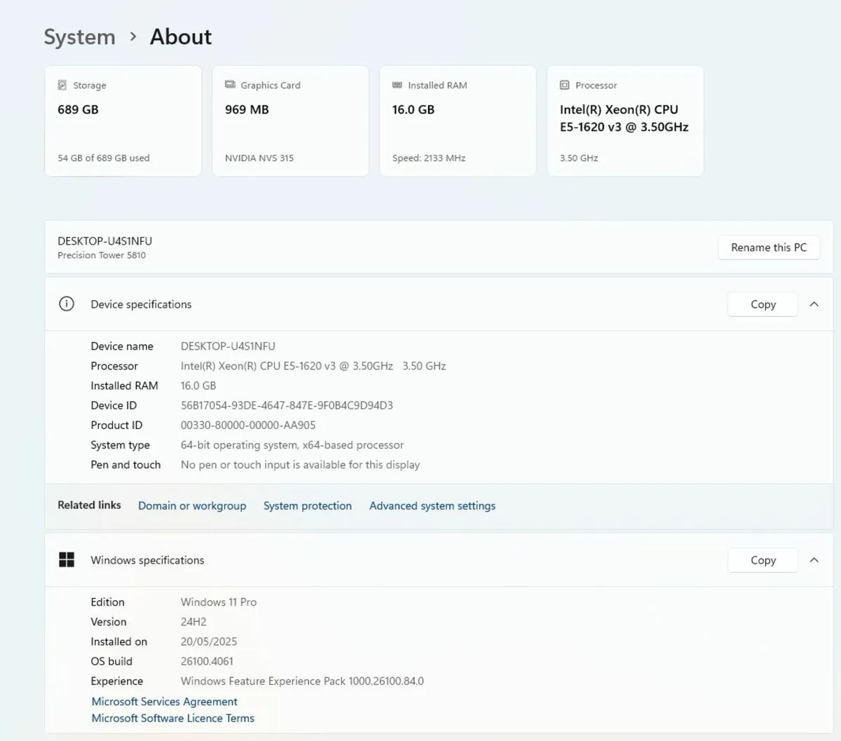Dell Precision Tower 5810 Workstation Win 11 & 24" - Image 3