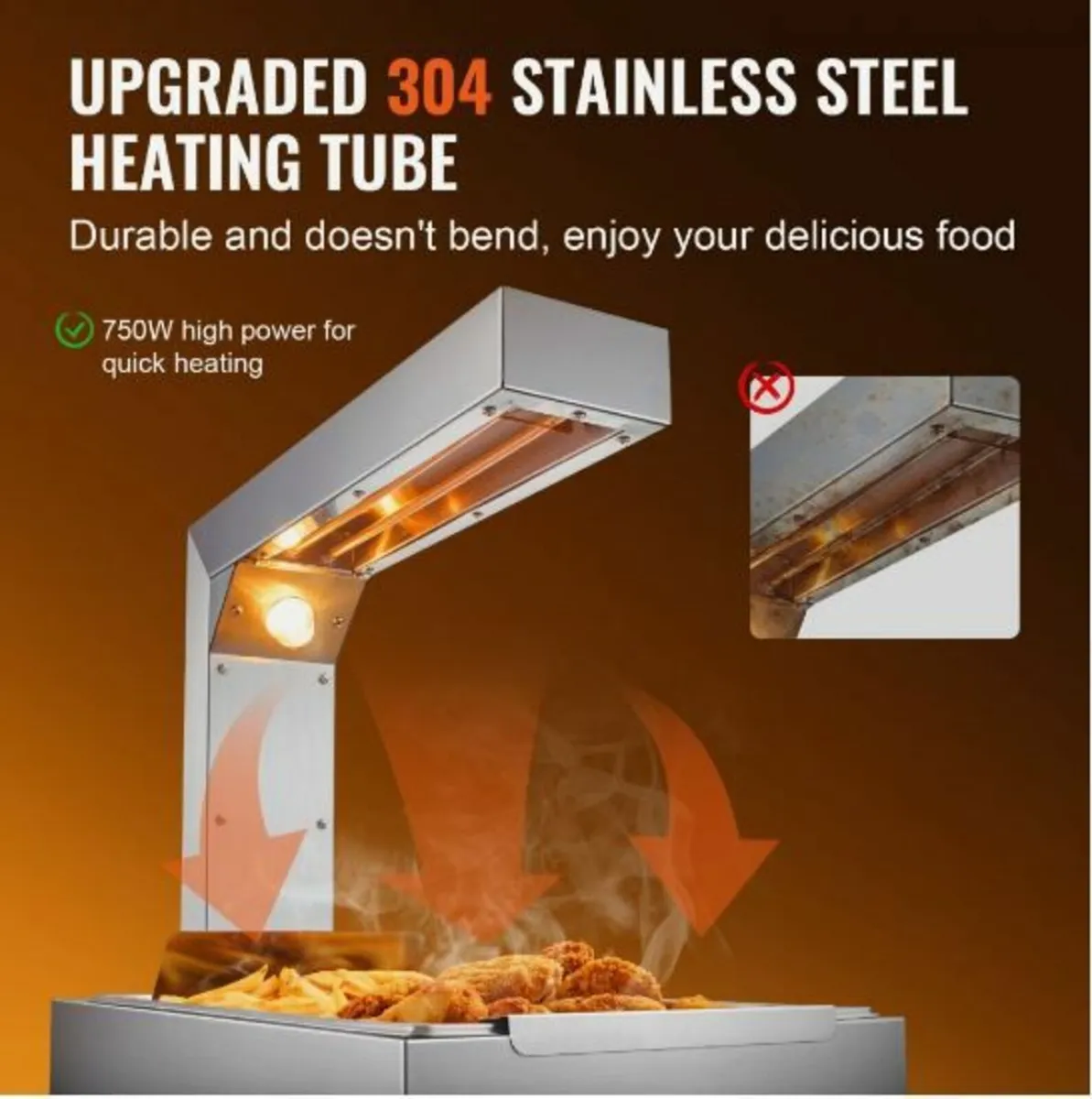 French Fry Food Warmer Electric Chip Warming Light - Image 3
