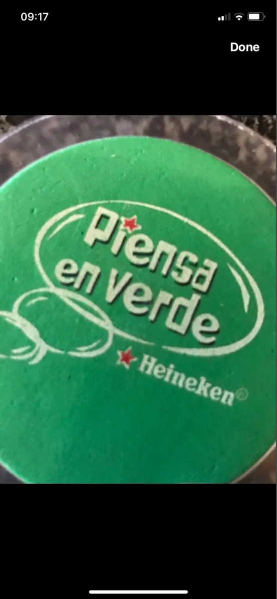 Think Green Heineken Coasters (6) - Image 2