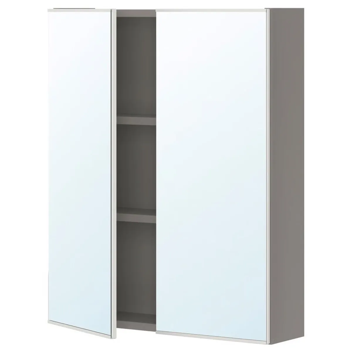 IKEA mirror cabinet,  2 doors, gray, 60x17x75 cm - Image 1