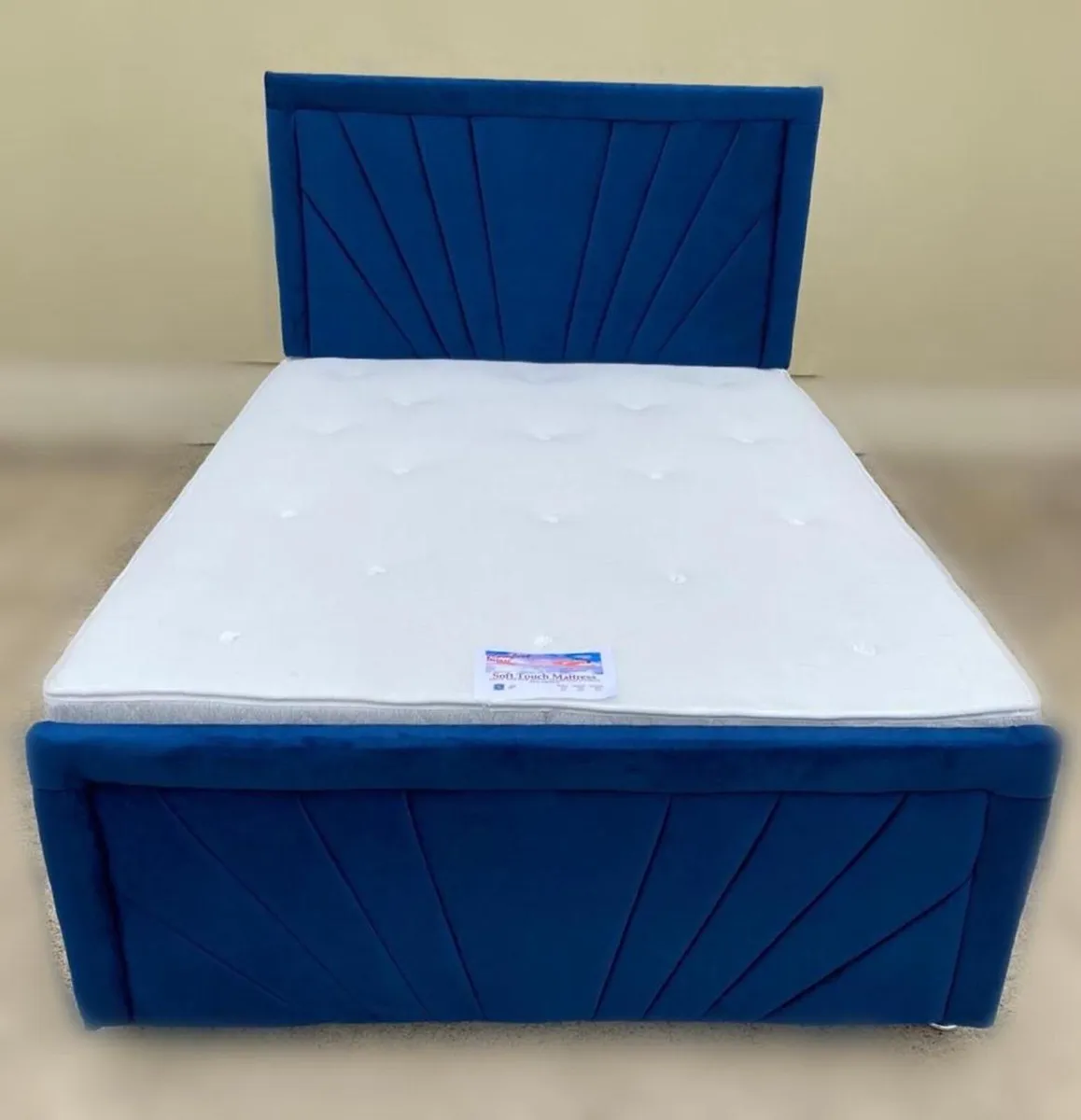 Bumper sandy divan bed with mattress - Image 4