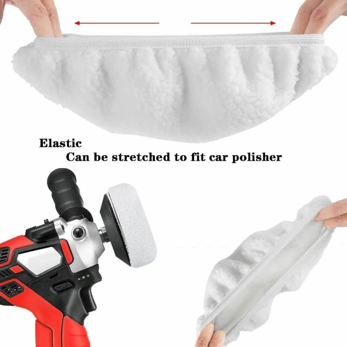 9 to 10 Inches 9Pcs Buffer Waxers Bonnet Set - Image 3