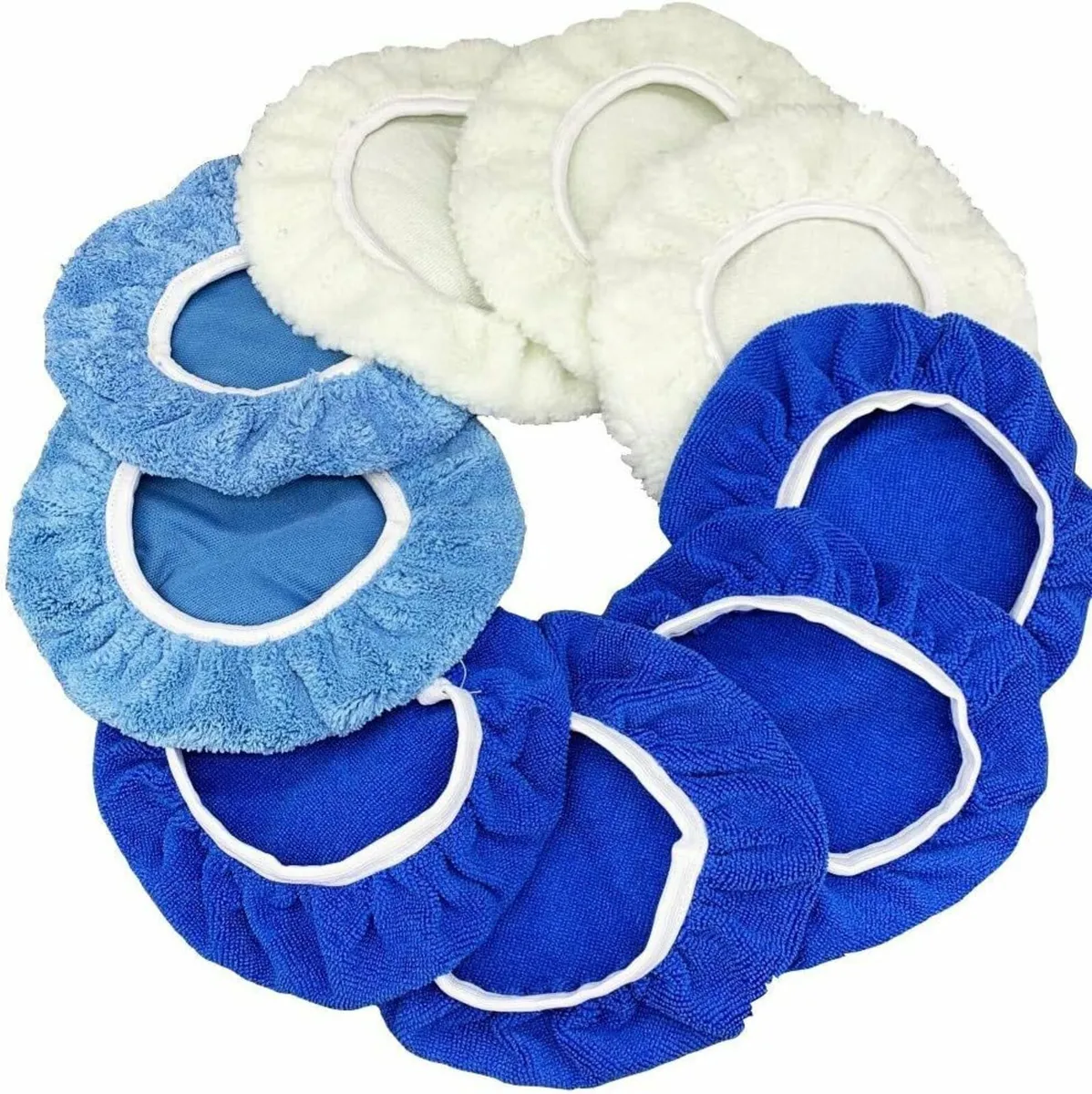9 to 10 Inches 9Pcs Buffer Waxers Bonnet Set - Image 4