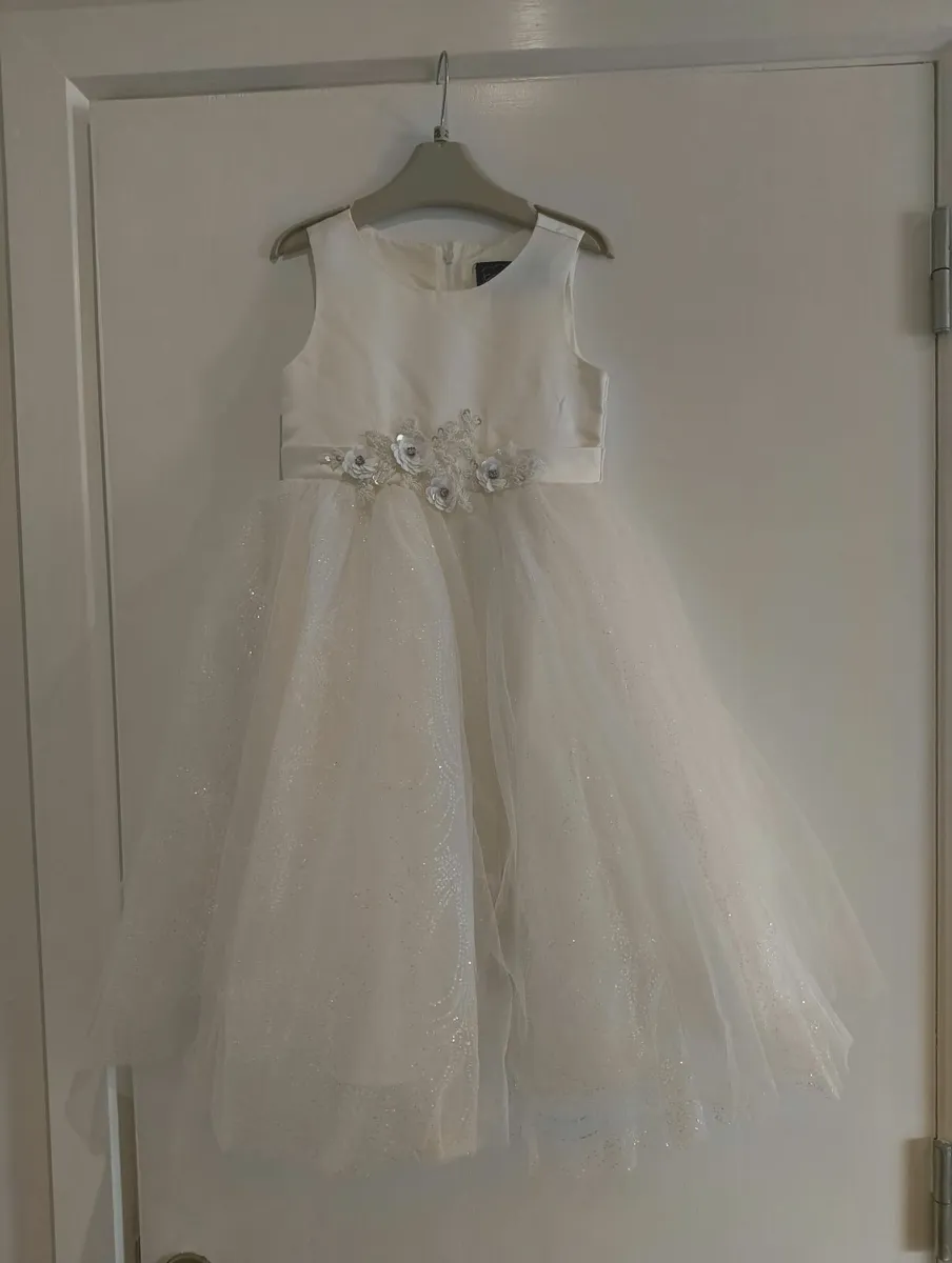Ecru Occasion Dress for girl 4+ - Image 1