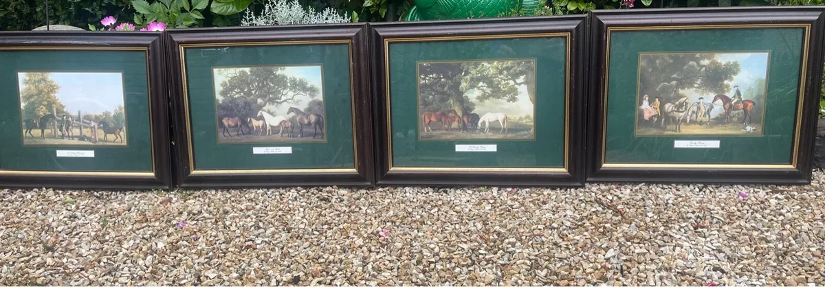 Vintage “Horses” Framed Prints - Image 1