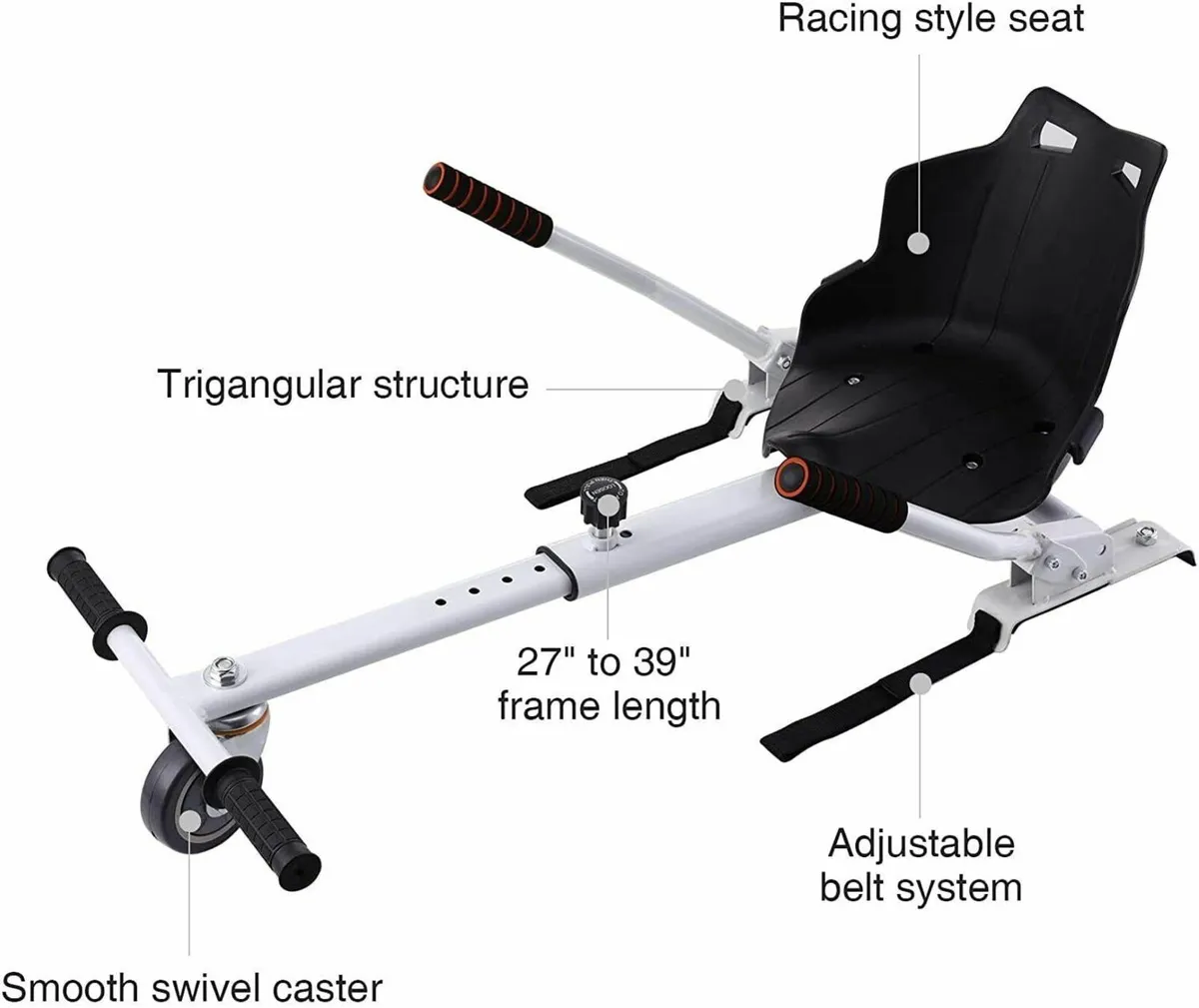Hoverboard Kart Seat for 6.5–10 Inch Boards - Image 2