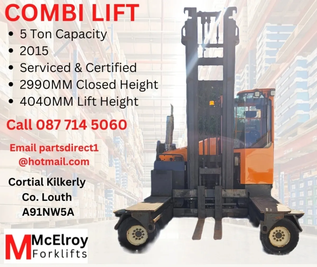 Combi Lift 5 ton @ Forklift Parts Direct - Image 1