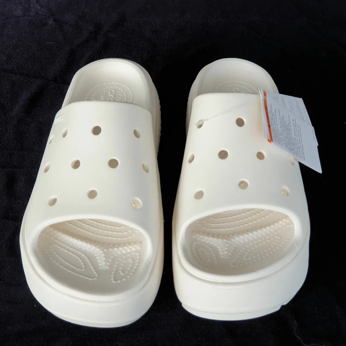 Crocs stomp sliders unisex white EU 42-43 - Image 3