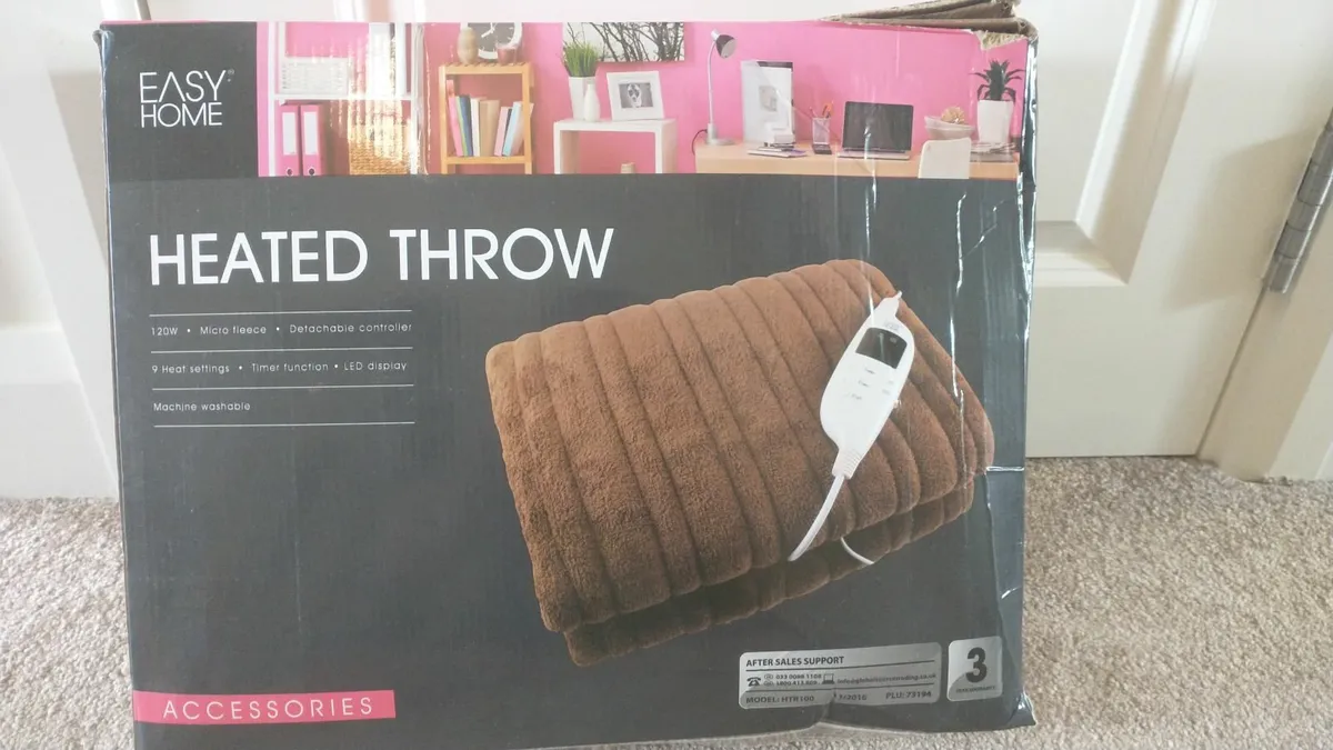 Double electric blanket and heated throw - Image 2