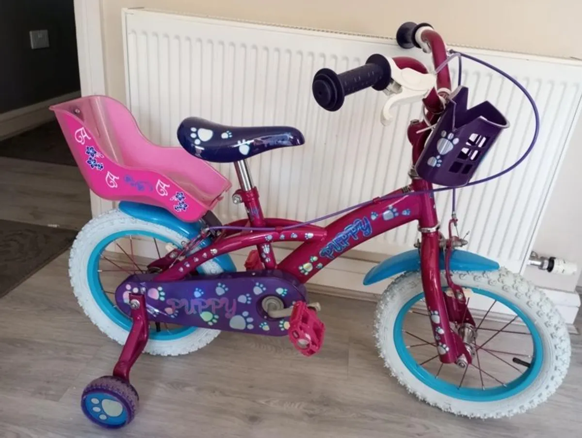 kids puppy bike size 14 inch wheels - Image 2