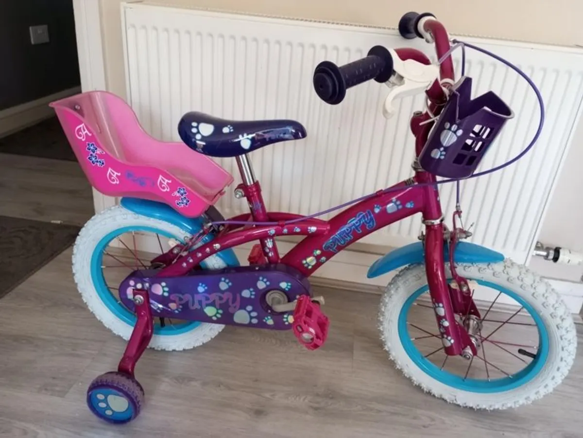 kids puppy bike size 14 inch wheels - Image 3