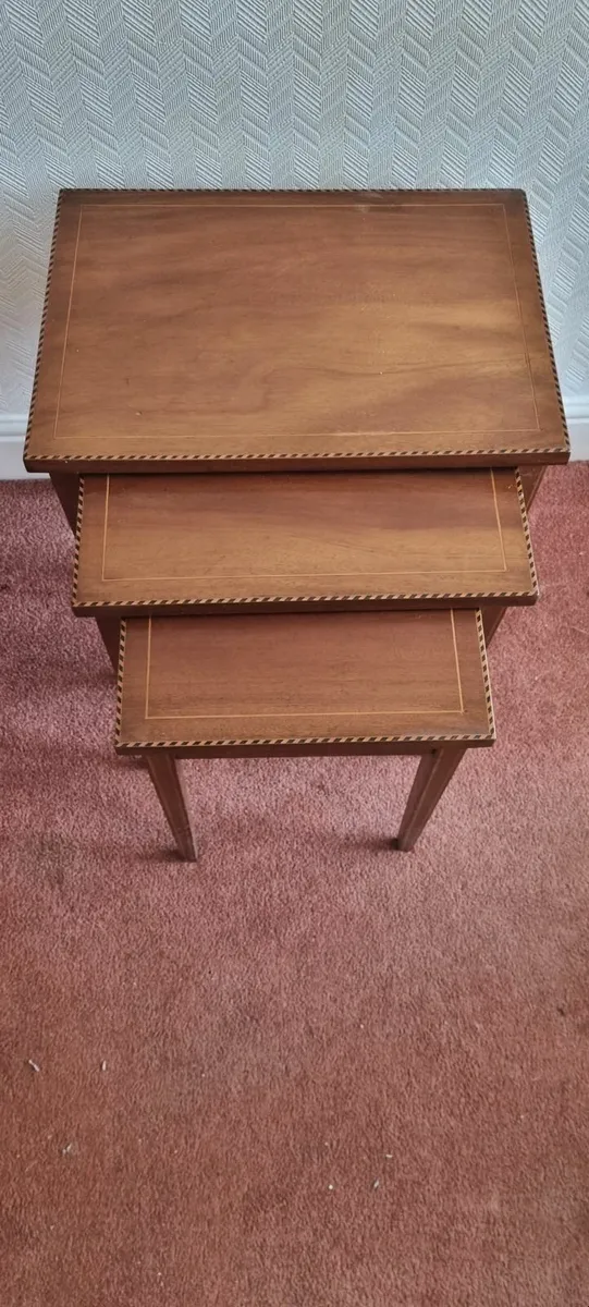 Antique Nest of Tables - Image 1