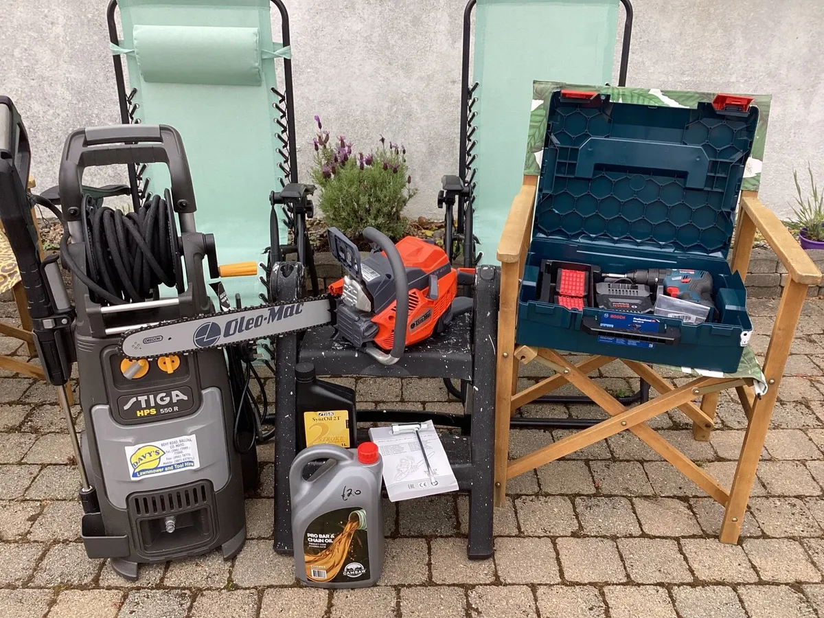 CHAINSAW + POWERWASHER & DRILL - Image 2