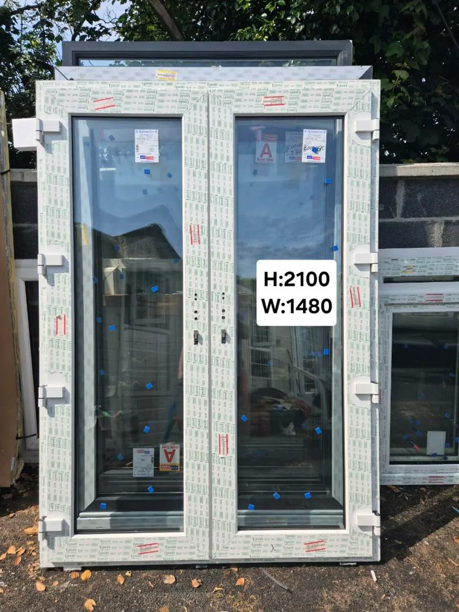 PVC FRENCH DOORS NEW