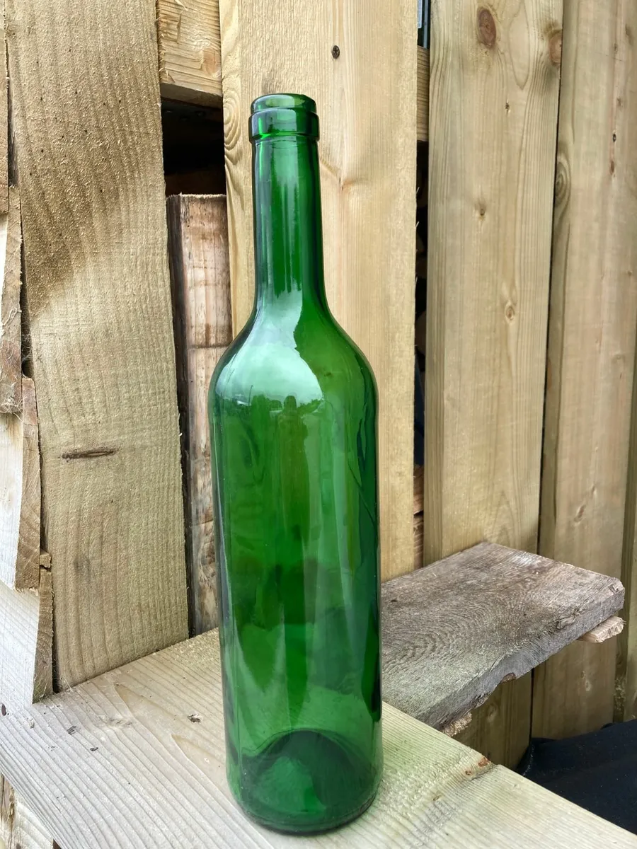 Green glass bottle 75 cl