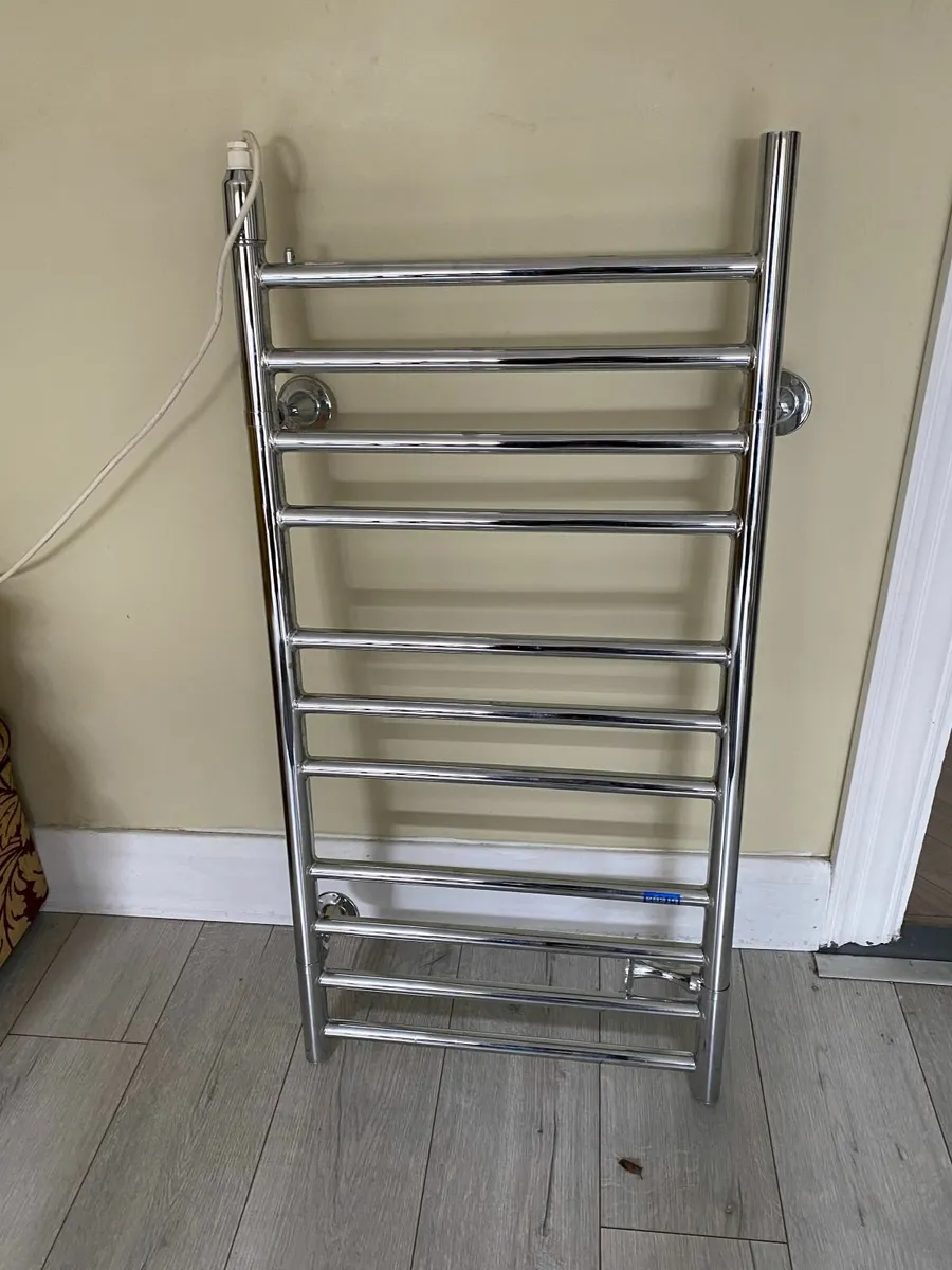 bathroom  electric  towel  rail - Image 2