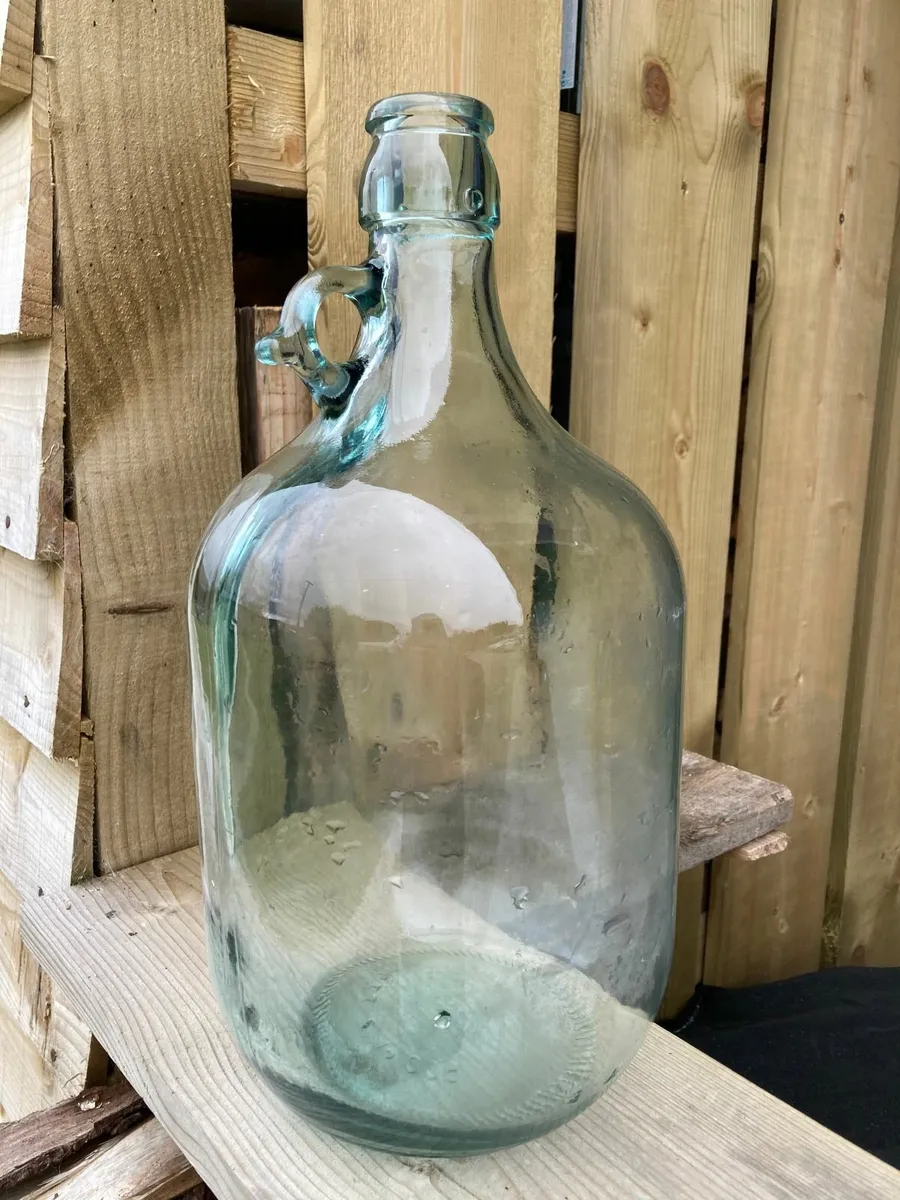5 Litre / 1 Gallon Clear Glass Demi-john