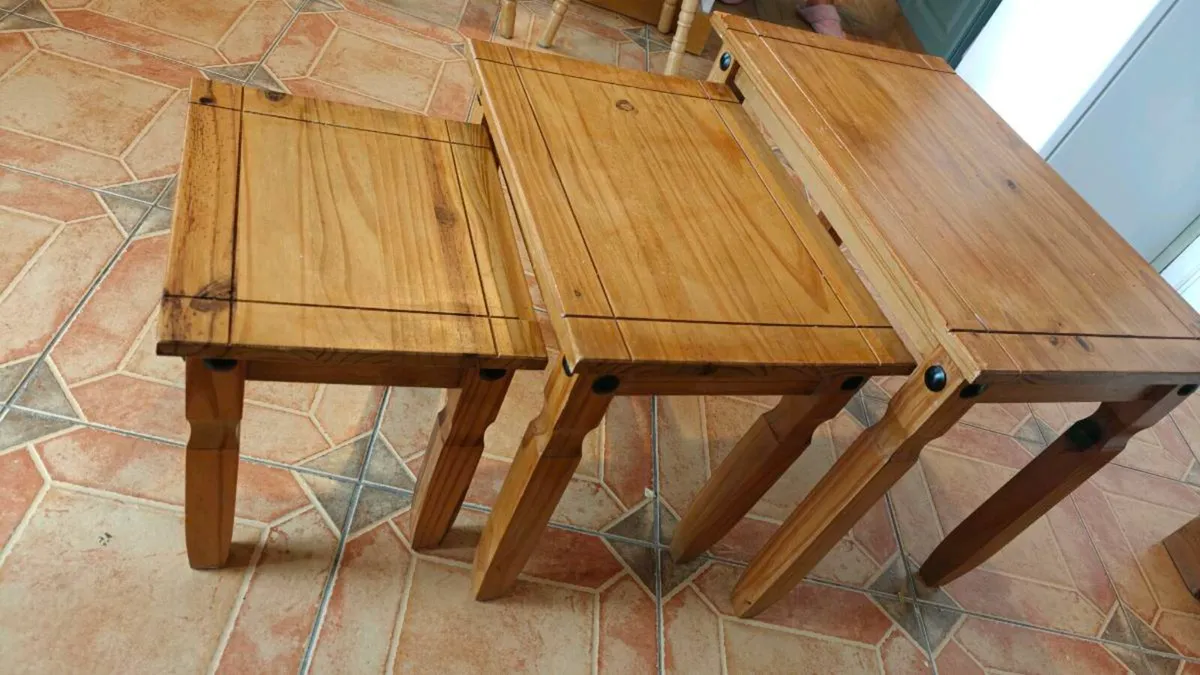 Kitchen Island, Tables, Side board & Lamp - Image 3