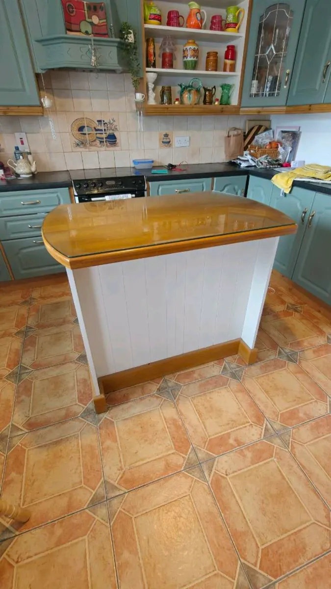 Kitchen Island, Tables, Side board & Lamp - Image 4