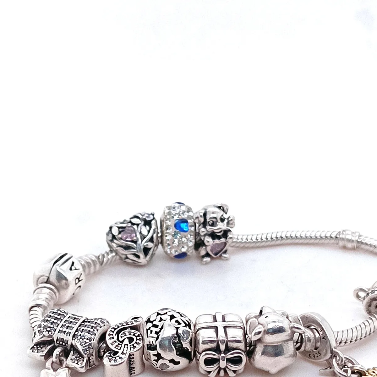 Pandora bracelet with selection of 10 charms - Image 2
